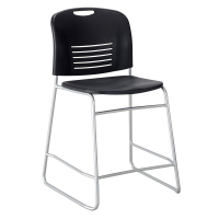 Safco Vy Counter Height Bistro Breakroom Stool (Shown in Black)