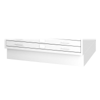 Safco 4999 6" H Closed Base for Safco 4998 Flat File(Shown in White)