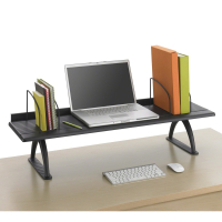 Safco 42" W x 8-1/4" H Desk Riser, Black