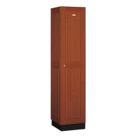 Salsbury 1-Tier, 1 Wide Solid Oak Executive Wood Locker, 16" W