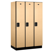 Salsbury 1-Tier, 3-Wide Designer Wood Locker, 45" W