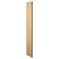 Salsbury 18" Deep Side Panel For Open Access Designer Wood & Gear Locker Without Sloping Hood