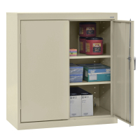 Sandusky 36" W x 24" D x 36" H Classic Counter-Height Storage Cabinet, Assembled (Shown in Putty)