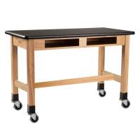 NPS 30" H Book Compartment Laminate Top Mobile Science Lab Tables