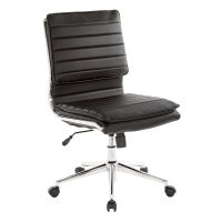 Office Star Pro-Line II Pro X996 Armless Faux Leather Mid-Back Manager Chair