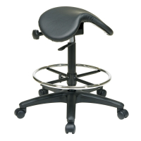 Office Star Work Smart Saddle Seat Stool