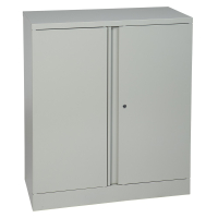 Office Star 36" W x 18" D x 42" H Storage Cabinet, Light Grey