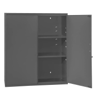 Durham Steel 20 Gauge Steel Wall Mount Cabinet With 2 Adjustable Shelves