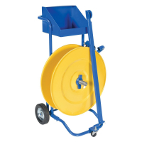 Vestil Manual Pallet Probe Polypropylene Strapping Cart with Tool Tray