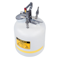 Justrite TF12755 Polyethylene 5 Gallon Disposal Safety Can, 3/8" Stainless Steel Fitting