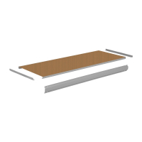 Tennsco Steel and Hardboard Workbench Tops with Stringer