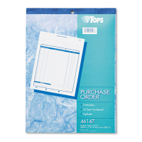 TOPS 8-3/8" x 10-3/16" 50-Page 3-Part Purchase Order Book