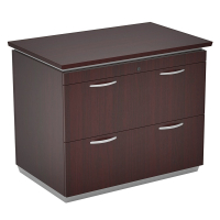 Office Star Tuxedo 36" W 2-Drawer Lateral File Cabinet, Letter & Legal