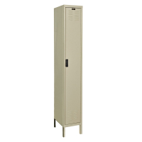Hallowell DigiTech Electronic Combination Storage Lockers 12" W x 78" H, Tan