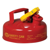 Eagle Type I 2 Quart Galvanized Steel Metal Safety Can (Shown in Red)
