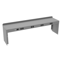 Tennsco 15" W Electric Riser with End Supports for 48” W Mobile Workbench, Medium Grey