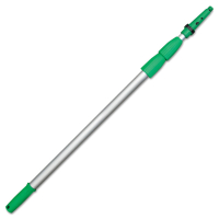 Unger Opti-Loc 14' Aluminum Extension Pole, Green/Silver
