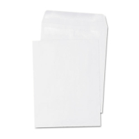 Universal One 6" x 9" Self-Stick #1 Open End Catalog Envelope, White, 100/Box