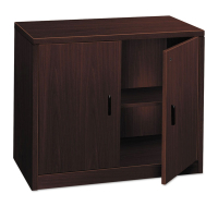 HON 105291NN 36" W x 20" D 2-Drawer Storage Cabinet with Doors, Mahogany