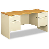 HON 38000 60" W Double Pedestal Credenza Office Desk