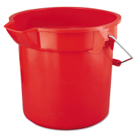 Rubbermaid Commercial 11.25" H BRUTE Round Utility Pail 14 qt., Red