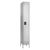 Safco 5522GR 1-Tiered High Lockers with Legs, Two Tone Grey