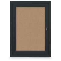 United Visual Products UV-300 18" x 24" Single Door Traditional Indoor Enclosed Bulletin Boards