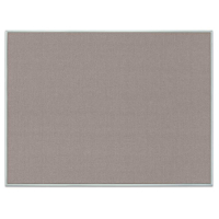 United Visual Products 48" x 36" Open Faced Traditional Corkboard with Fabric Backing Board & Satin Anodized Aluminum Frame