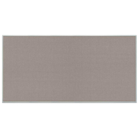 United Visual Products 72" x 36" Open Faced Traditional Corkboard with Fabric Backing Board & Satin Anodized Aluminum Frame