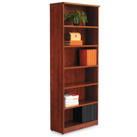 Alera Valencia VA638232 6-Shelf Laminate Bookcase (Shown in Medium Cherry)
