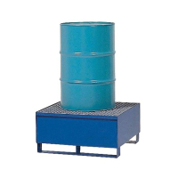 Vestil VSRB 55-Gallon Steel Drum Spill Containment Basins, 66 Gal, 600 to 2400 lb Load (One Drum Model Shown)