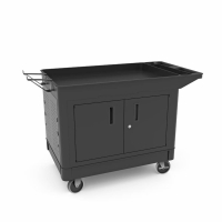 Luxor 26" W x 46" D x 33" H Industrial Work Cart With Locking Cabinet 500 lb Capacity