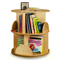 Whitney Brothers 22" Dia. 2-Level Carousel Book Display Stand
