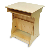 Whitney Brothers 25" W x 20" D Height Adjustable Student Desk (Shown at 29.5" H)