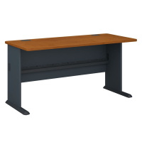 BBF Series A 60" W Straight Front Office Desk (Shown in Natural Cherry)