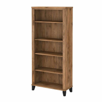 Bush Furniture Somerset Tall 5-Shelf Bookcase (Shown in Walnut)