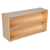 Wood Designs Childrens Classroom Storage 2-Shelf Bookshelf, Adjustable