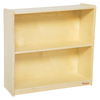 Wood Designs 2-Shelf Classroom Bookshelf, Birch, 29.06" H