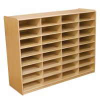 Wood Designs Childrens Classroom 32-Cubby Storage Unit