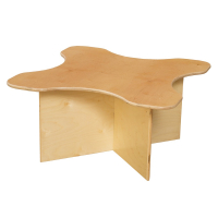 Wood Designs 15" H Clover-Shaped Preschool Table