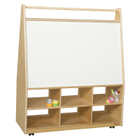 Wood Designs Childrens Classroom Mobile Art Storage and Book Display