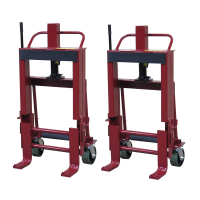 Wesco RNR-6P Rais-N-Rol 6000 lb Load Machinery Movers, Urethane Wheels