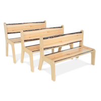 Whitney Brothers Nature View Live Edge Student Bench