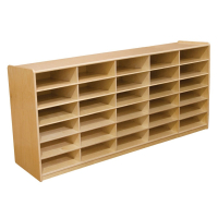 Wood Designs Classroom 30-Cubby Storage Unit, 30" H x 58" W x 15" D