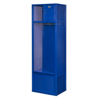 Hallowell Sport Gear Storage Lockers with Security Box & Foot Locker 24" W x 72" H (Shown in Blue)
