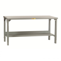 Little Giant Adjustable Height Steel Workbenches with Lower Shelf 3000 to 5000 lb Capacity
