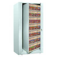Datum Ez2 7-Drawer 46" W Rotary File Cabinet, Legal (Shown in Light Grey)