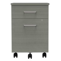 Linea Italia 2-Drawer Box/File Metal Mobile Pedestal Cabinet (Shown in Ash)