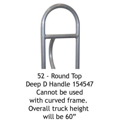 Wesco 52 Round Top Deep D Handle for Straight Frame only