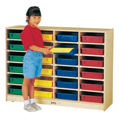 Jonti-Craft 24 Paper-Tray Mobile Classroom Storage (Trays Not Included)